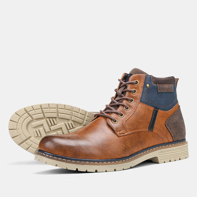 Botas Martin para Hombre con Acabado Pulido y Terciopelo Cálido - Image 4