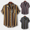 Camisa Casual de Rayas Hawaianas