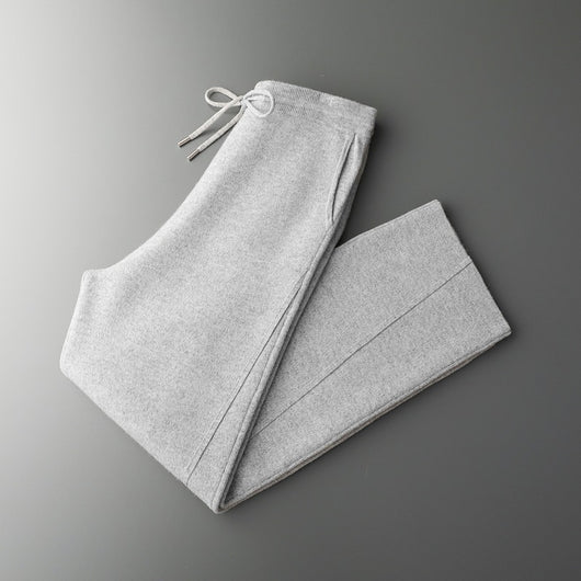 Conjunto Deportivo Lana Pura Hombre: Sudadera sin Costuras y Pantalón Tejido con Cordón - Image 4