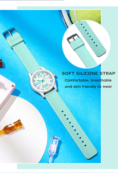 Reloj Infantil Resistente al Agua con Correa de Silicona Bicolor - Image 15