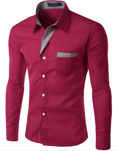 Camisa Manga Larga Clásica para Hombre - Estilo Europeo y Americano - Image 13