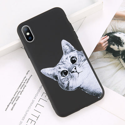 Funda para celular con diseño adorable de gatos, perros y peces - Image 14