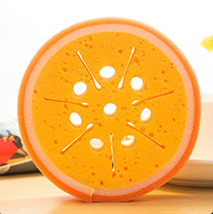 Esponja Abrasiva Gruesa con Diseño de Frutas