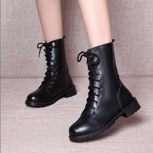 Botas Británicas de Caña Gruesa con Suela Reforzada