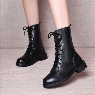 Botas Británicas de Caña Gruesa con Suela Reforzada