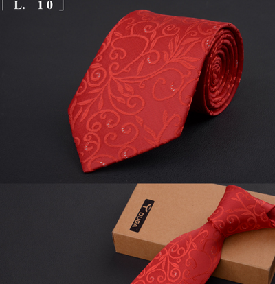 Corbata Ejecutiva Premium 8cm - Diseño Clásico Negro, Rojo y Azul - Image 18