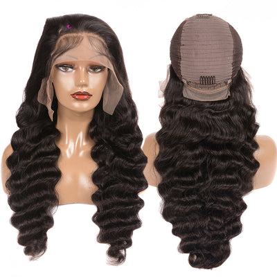 Peluca Frontal de Encaje 13x4 Cabello Natural Ondas Profundas - Image 3
