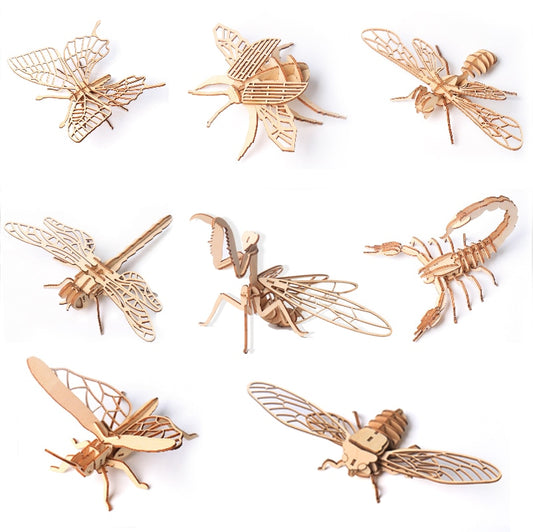 Puzzle 3D de Madera - Modelo de Insecto