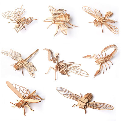 Puzzle 3D de Madera - Modelo de Insecto