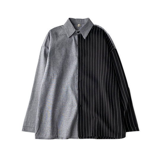 Camisa Retro a Rayas de Inspiración Japonesa - Image 2