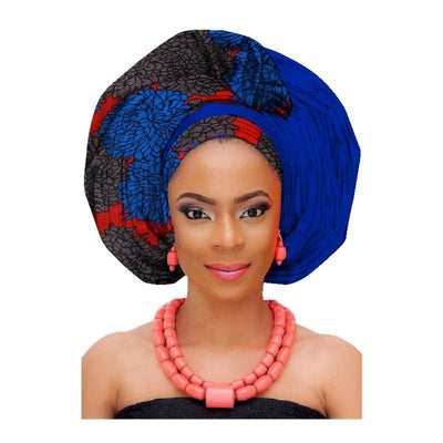 Turbante de Algodón con Estampado Africano - Image 10