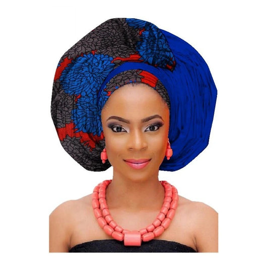 Turbante de Algodón con Estampado Africano - Image 10