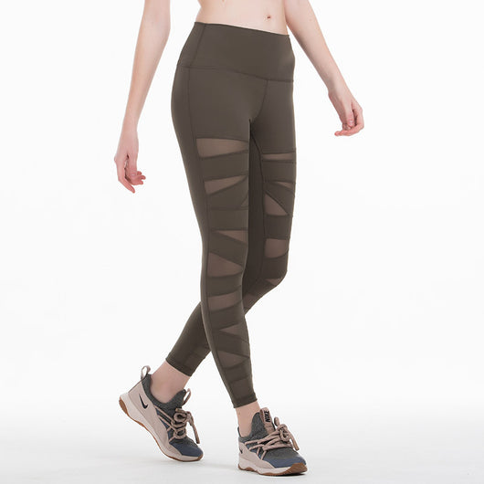 Pantalón de Sudadera Ajustado Levantacaderas con Malla Transpirable
