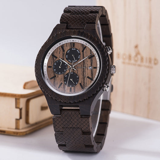 Reloj de Negocios BOBOBIRD con Esfera Luminosa para Hombre - Image 8