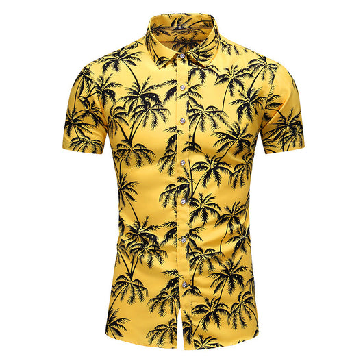 Camisa Estampada Slim Fit de Manga Corta para Hombre - Image 5