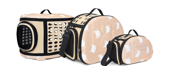 Bolsa de Hombro para Mascotas con Patrón de Gatos