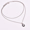European and American personality fashion popular water drop stone necklace hot sale jewelry A0018 Sliver