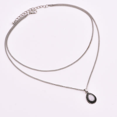 Collar de Gota de Agua con Piedra Personalidad - Moda Europea y Americana - Image 4