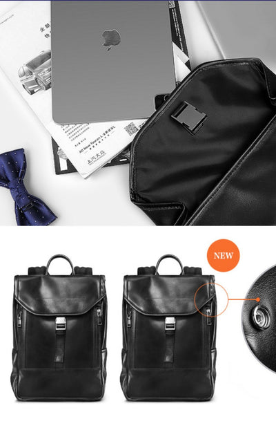 Mochila de Cuero Genuino para Hombre - Gran Capacidad - Image 9