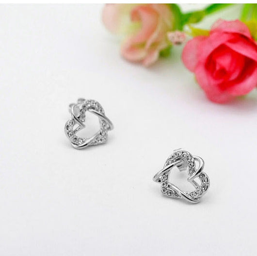 Aretes de Corazón en Oro Laminado y Oro Rosado - Image 5