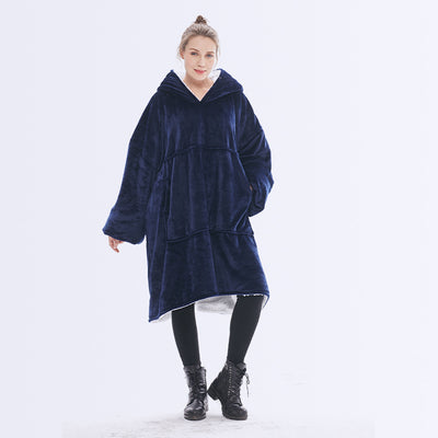 Sudadera con Capucha Mujer Doble Capa Franela Casual - Image 22