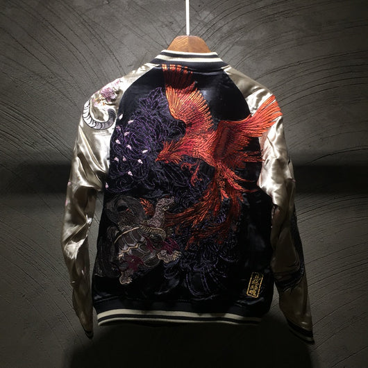 Chaqueta Reversible de Doble Cara con Bordados para Hombre - Image 13