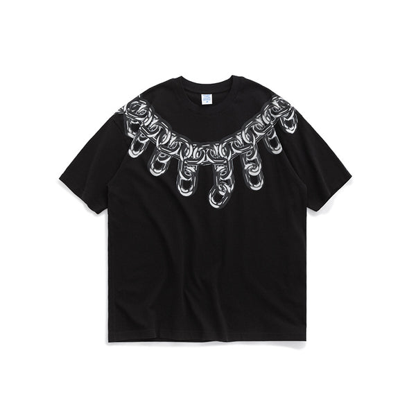 Playera Hombre Manga Corta Cadena Metálica Negra Personalizada - Image 17