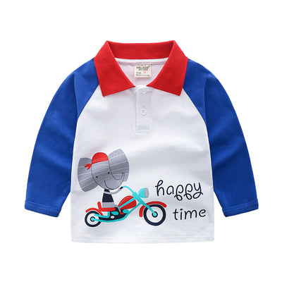 Polo de Manga Larga para Niños - Camiseta Otoñal Clásica - Image 8