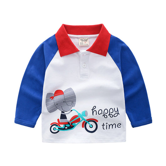 Polo de Manga Larga para Niños - Camiseta Otoñal Clásica - Image 8