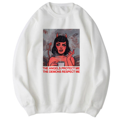 Suéter Harajuku Retro Talla Grande Manga Larga - Image 22