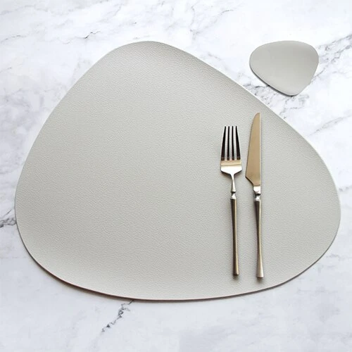 Mantel Individual Aislante de Cuero PU - Posavasos Antideslizante para Cocina - Image 24