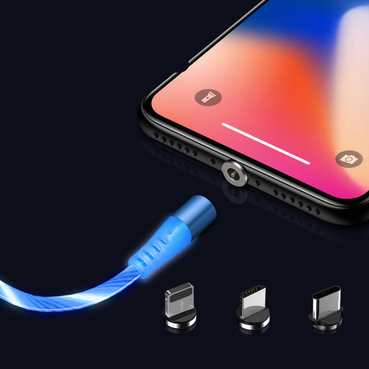 Cable magnético de datos con diseño de serpentinas coloridas - Image 2
