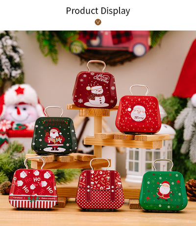 Caja de Dulces Navideña en Hojalata Estilo Bolso - Image 19