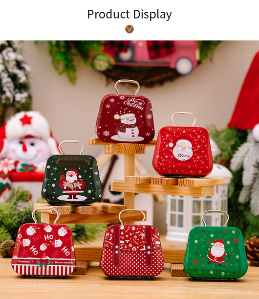 Caja de Dulces Navideña en Hojalata Estilo Bolso - Image 19