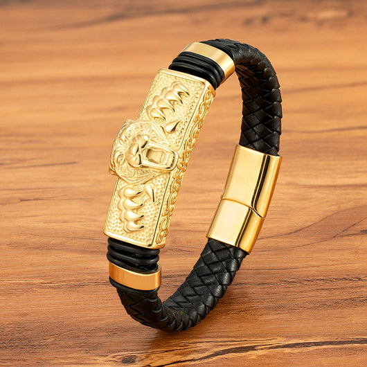 Pulsera Magnética de Cuero Genuino para Hombre - Acero Inoxidable Resistente - Image 10