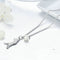 Pequeño animal women's plain Plateado necklace Plateado 925 Plateado