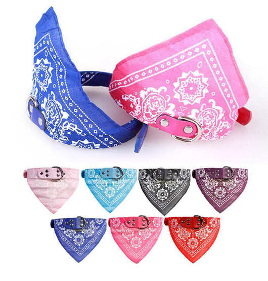 Collar bandana absorbente con patrón triangular para perros pequeños - Image 2