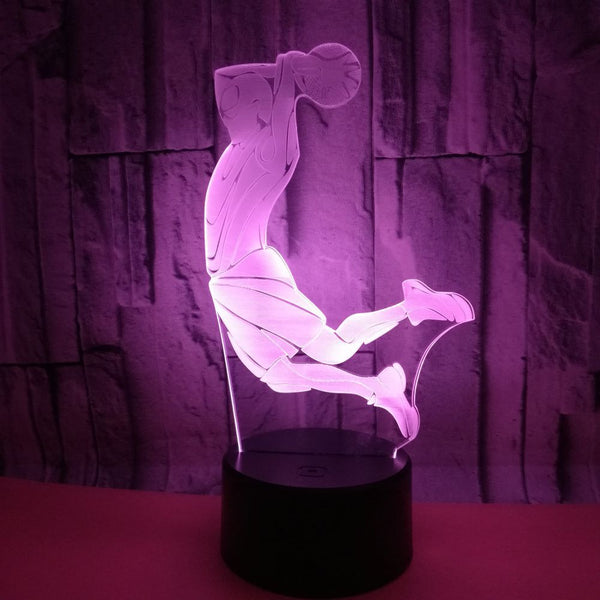 Lámpara LED 3D Inteligente con Efecto Disparo - Decoración Hogar Moderno
