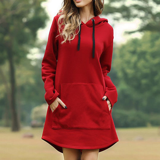 Vestido Sudadera con Capucha y Bolsillos - Image 12