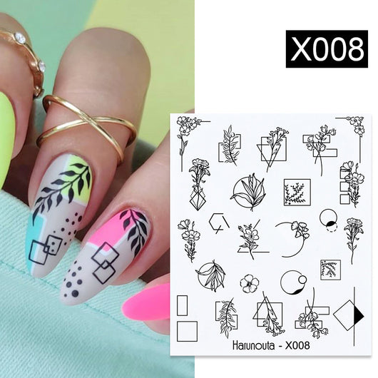 Stickers de Uñas Mariposas, Flores y Hojas - Diseños Artísticos - Image 26
