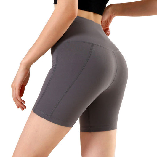 Pantalones de yoga ajustados para cadera en color durazno - Image 3
