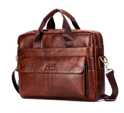 Maletín de Cuero Premium para Laptop - Primera Capa