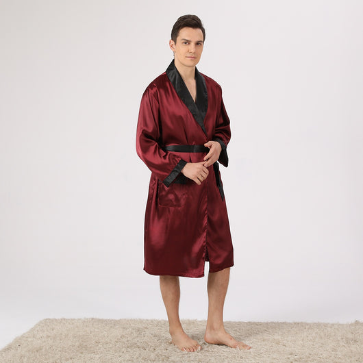 Pijama de Seda para Hombre - Conjunto Shorts y Camiseta - Image 10