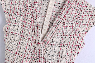 Vestido Patchwork Texturizado con Detalles Bordados para Mujer - Image 18