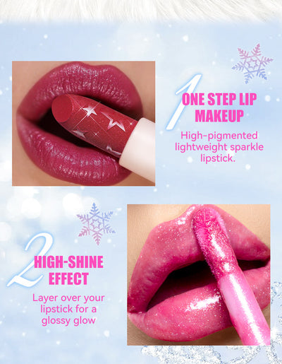 Dúo de Labiales Perlados con Brillo Líquido - Image 24