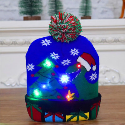 Gorro Navideño Luminoso de Punto con Luces LED - Ideal para Niños y Decoración - Image 12