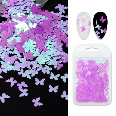 Secuencias de Cristal Mariposa para Uñas con Pegamento Profesional - Image 5