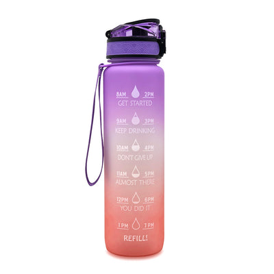 Botella de Agua Deportiva con Degradado Frosted - Vaso Reutilizable para Viajes - Image 9