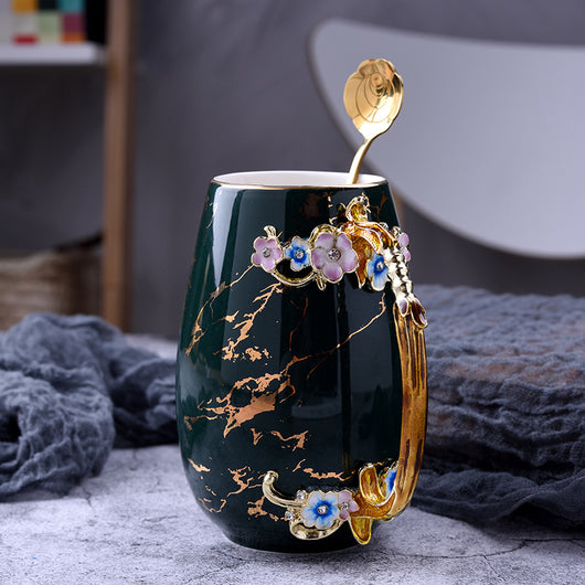 Taza Cerámica Grande con Cuchara - Diseño Creativo y Funcional - Image 5