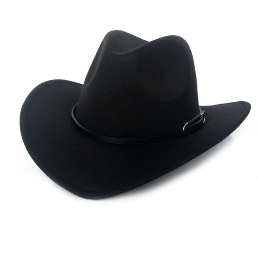 Sombrero Vaquero Vintage de Lana para Otoño e Invierno